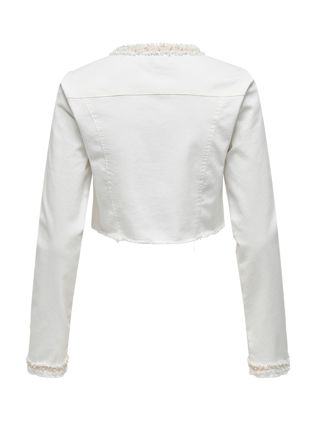 Giubbotto Only Bianco Kiki in denim 15340052 /White Denim ONLY 