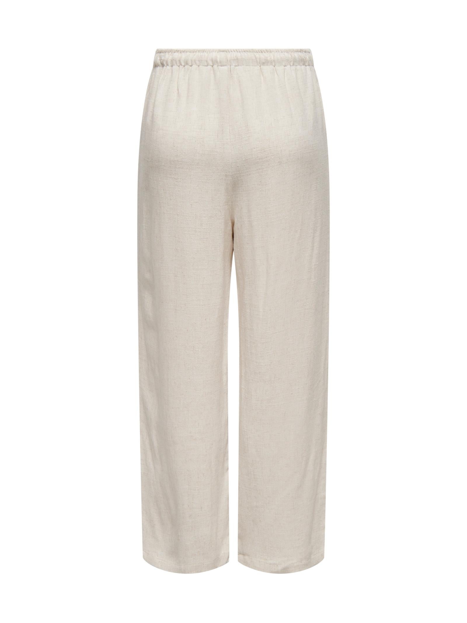 Pantalone Only Siesta Beige in lino 15322263 /Moonbeam ONLY 