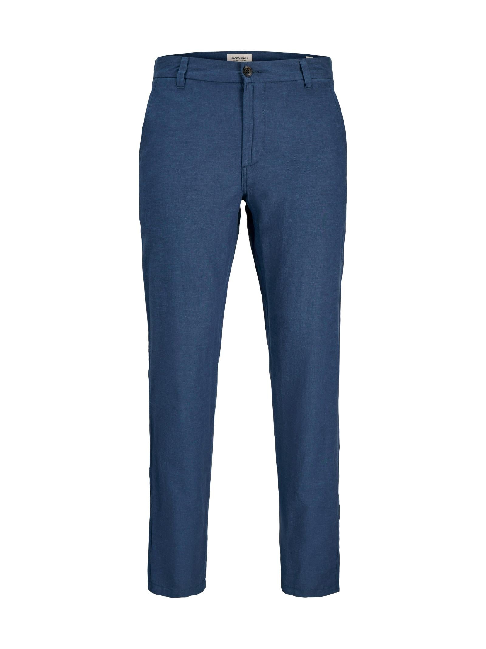 Chino Jack & Jones Blu Summer in Lino 12248604 /Night Sky JACK & JONES 