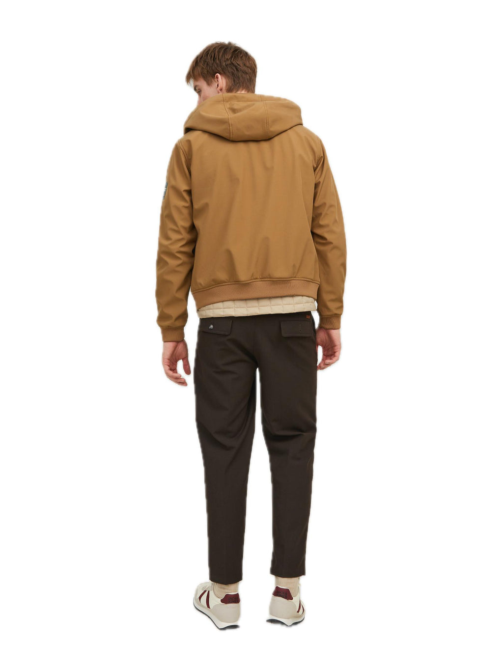 Giubbotto Jack & Jones Basic Cammello in Softshell  con cappuccio 12236300 /Otter JACK & JONES 
