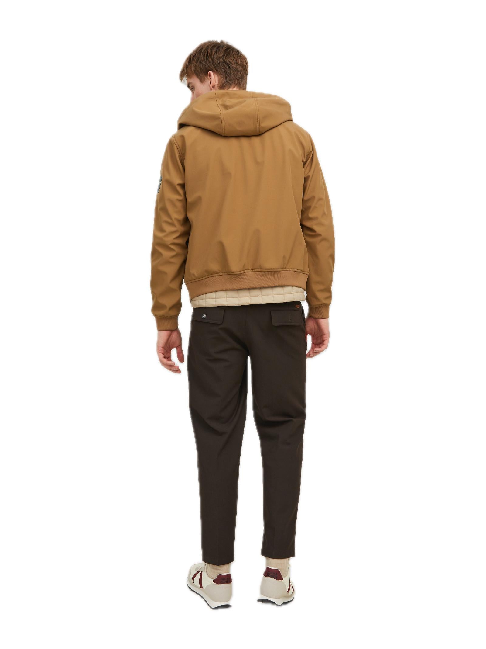 Giubbotto Jack & Jones Basic Cammello in Softshell  con cappuccio 12236300 /Otter JACK & JONES 