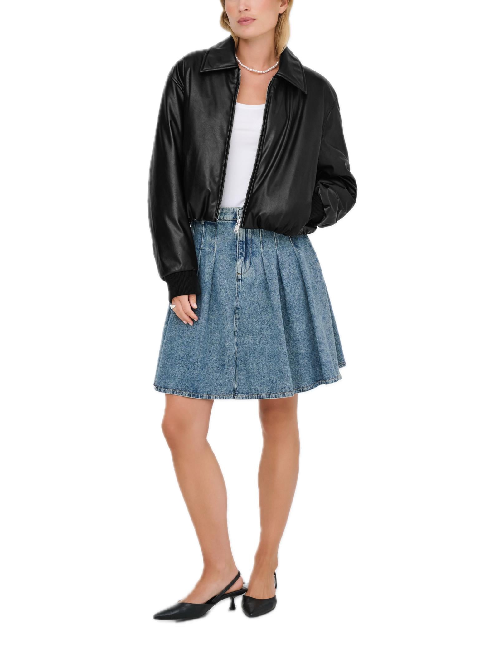 Giubbotto Only Marie Nero colletto 15349548 /Black ONLY 