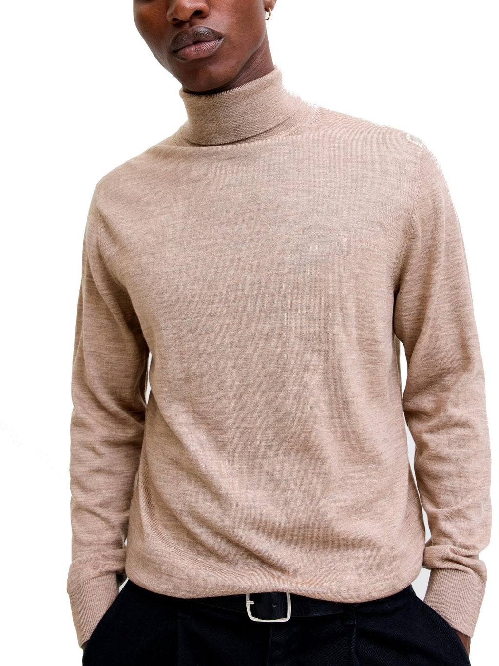 Dolcevita Jack & Jones Merino Nocciola 12216829 /Greige JACK & JONES 