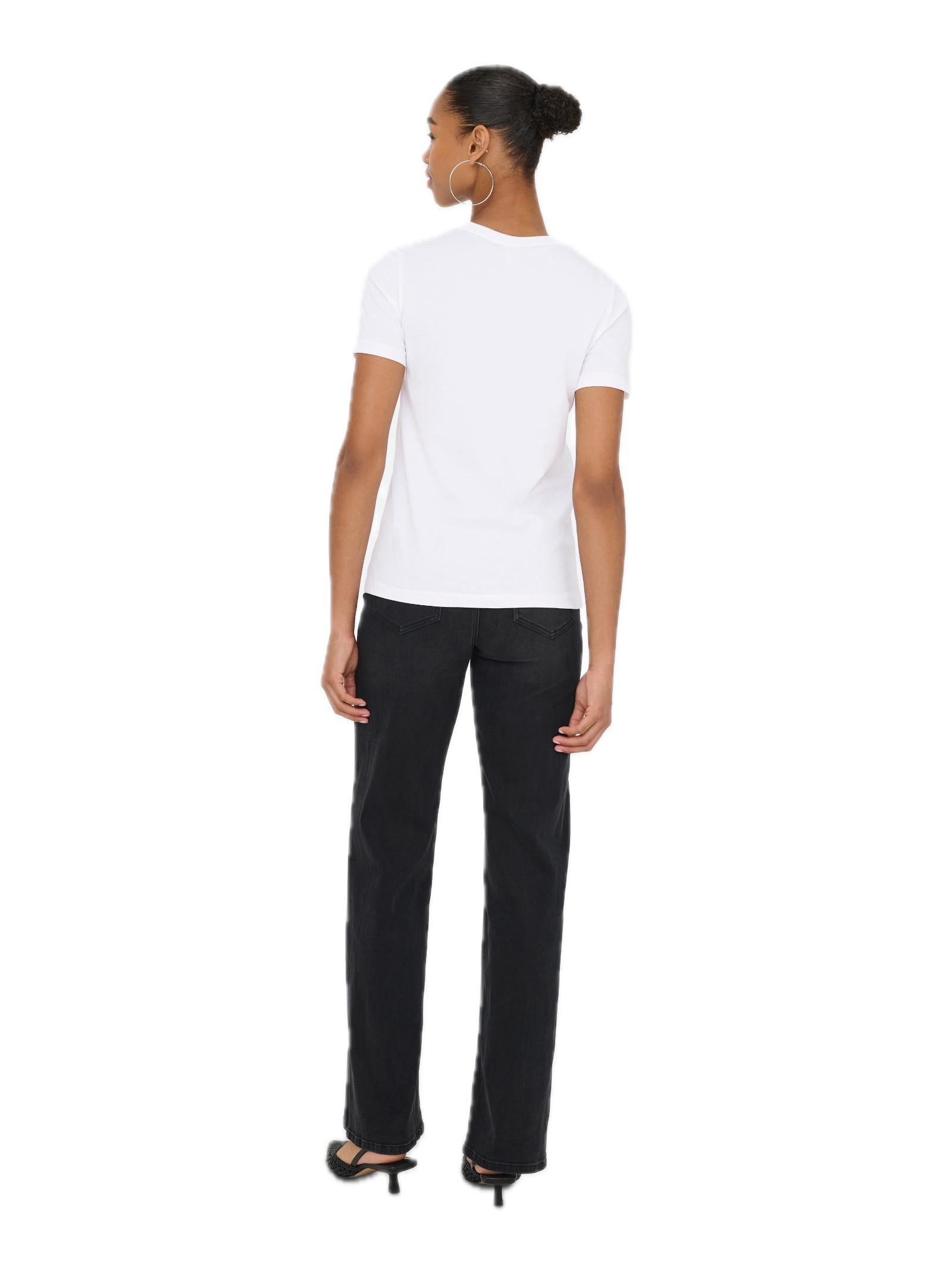 T-shirt Only Emma Bianco con stampa 15329752 /Confidence Bright White ONLY 
