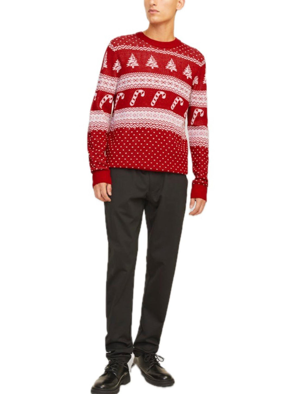 Maglia JACK & JONES Rosso Natale