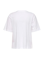 T-shirt Only Bianco Susan stampa 15372179 /Pulse Bright White ONLY 