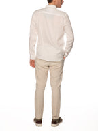 Camicia Gianni Lupo Bianco Basic in lino GL7619S WHITE GIANNI LUPO 