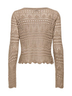 Maglia JDY Beige Sun scollo a barca 15287384 /Greige JDY 