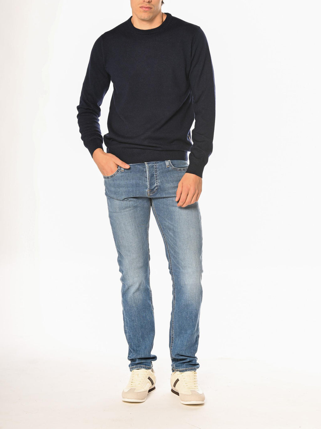 Maglia Seinse Blu misto cashmere MI3162 BLU SEINSE 