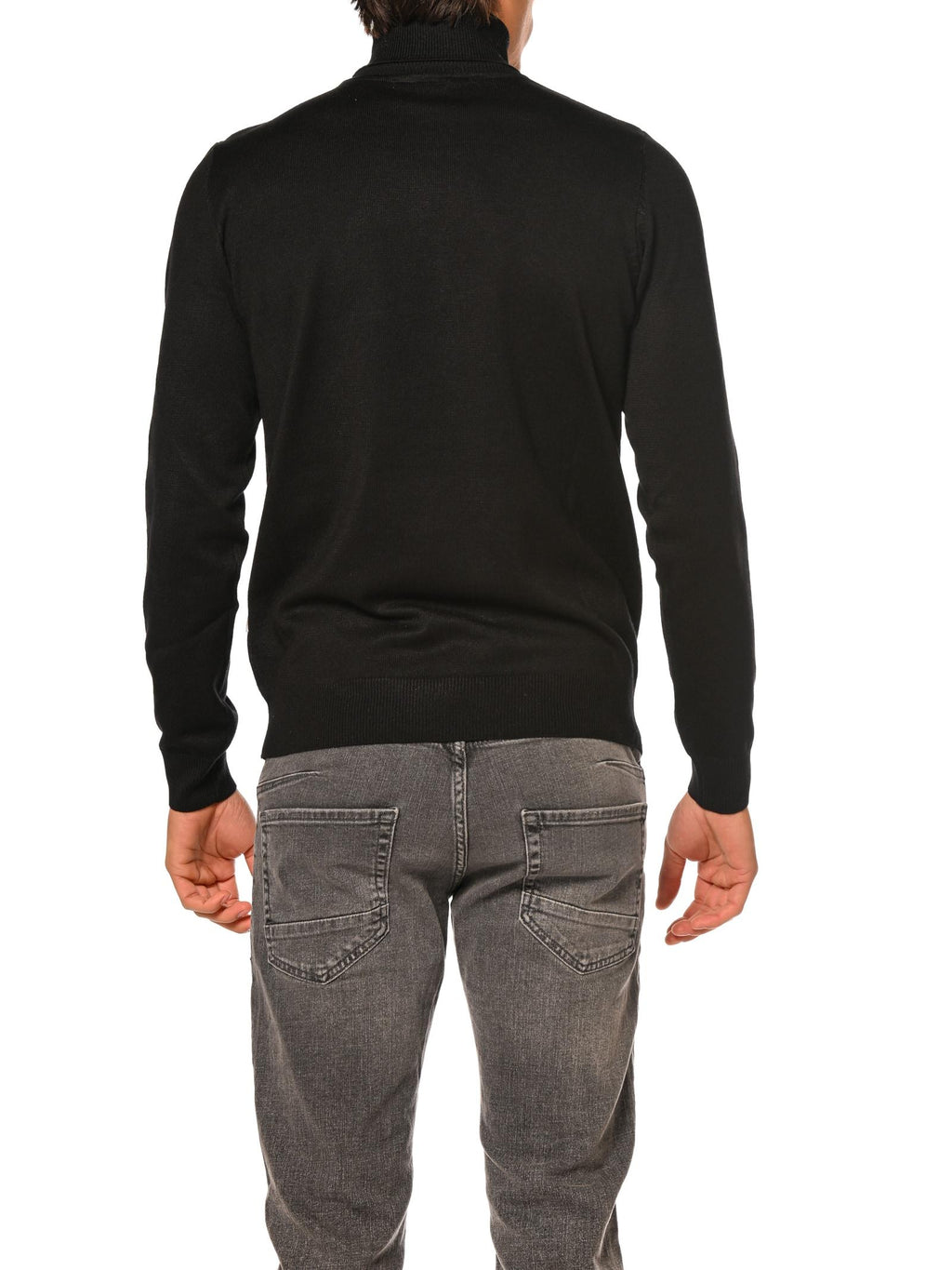 Maglia Seinse Nero dolcevita viscosa MI3058 NERO SEINSE 
