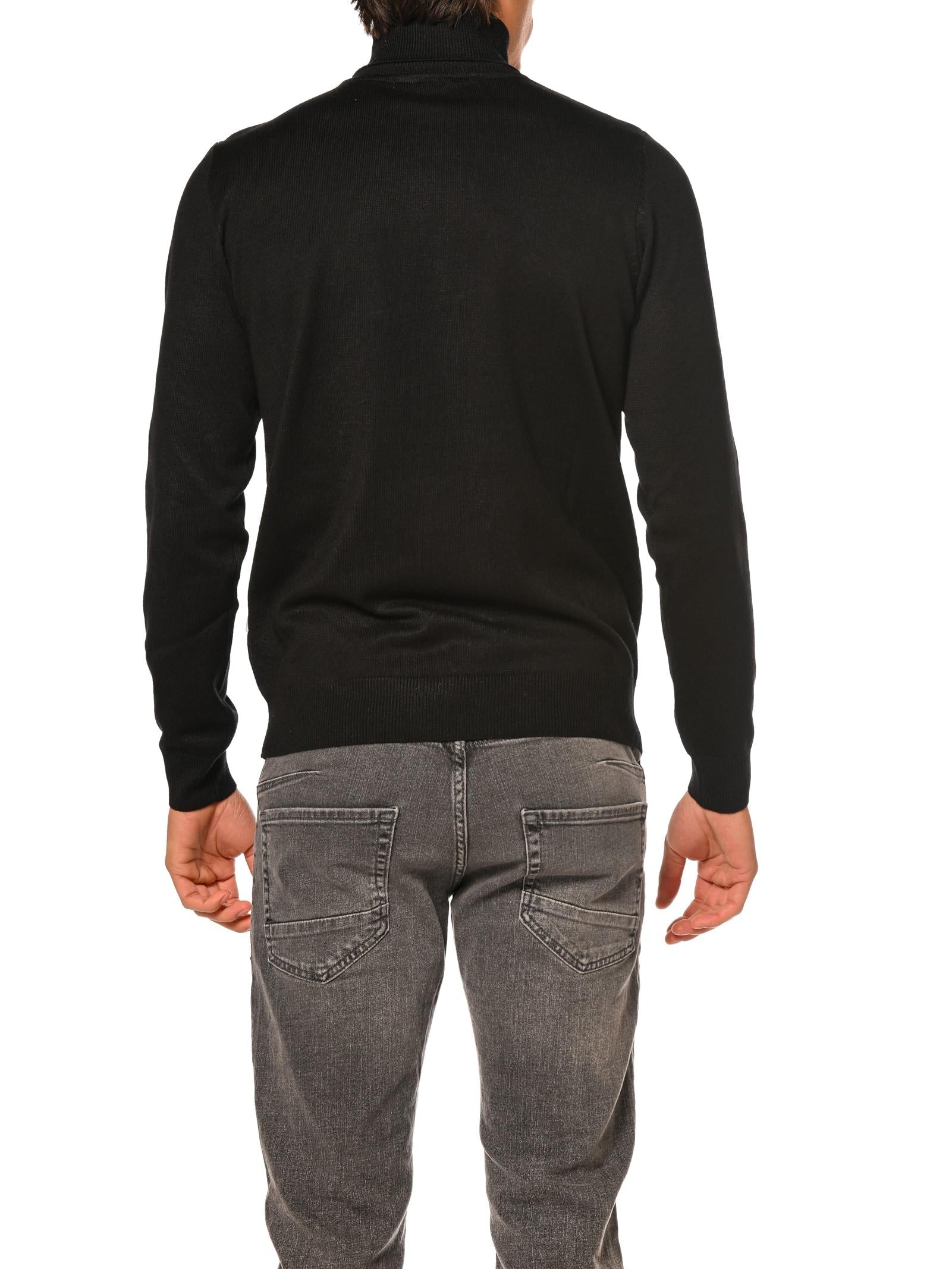 Maglia Seinse Nero dolcevita viscosa MI3058 NERO SEINSE 