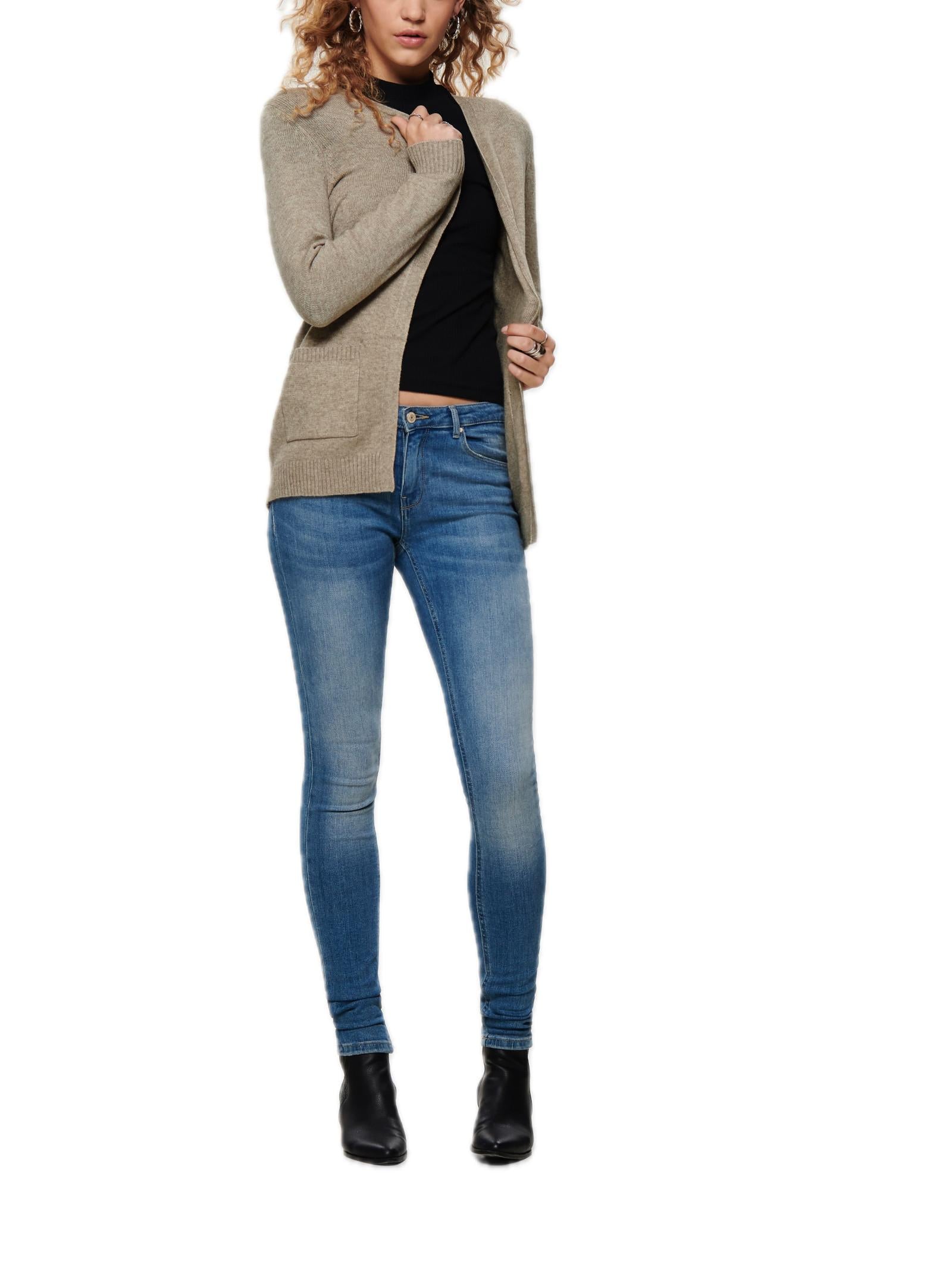 Cardigan Only Lesly Beige con tasche 15174274 /Beige ONLY 
