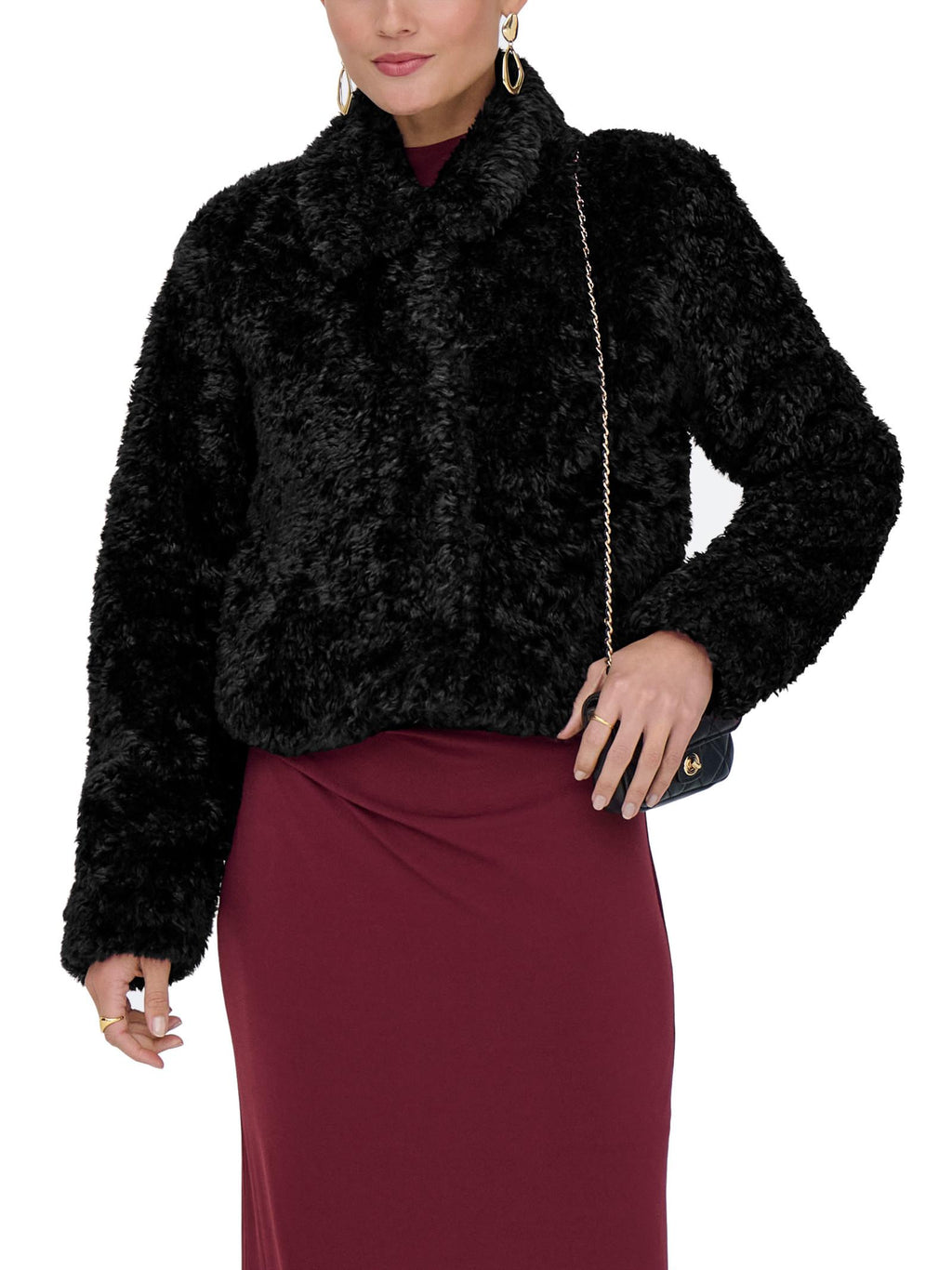 Giubbotto Only Ginny Nero teddy 15352795 /Black ONLY 