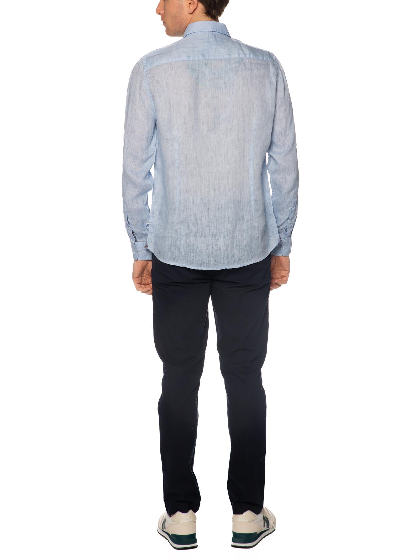 Camicia Seinse Celeste lino fiammato CE1091 CELESTE SEINSE 