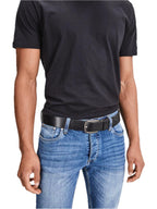 Cintura Jack & Jones Nera Paul in pelle 12111286 /Black JACK & JONES 