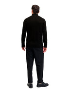 Cardigan in maglia Jack & Jones Pannel Nero a coste 12278920 /Black JACK & JONES 