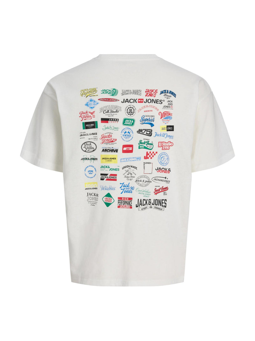 T-shirt Jack & Jones Bianco Legacy loghi 12298480 /Cloud Dancer JACK & JONES 