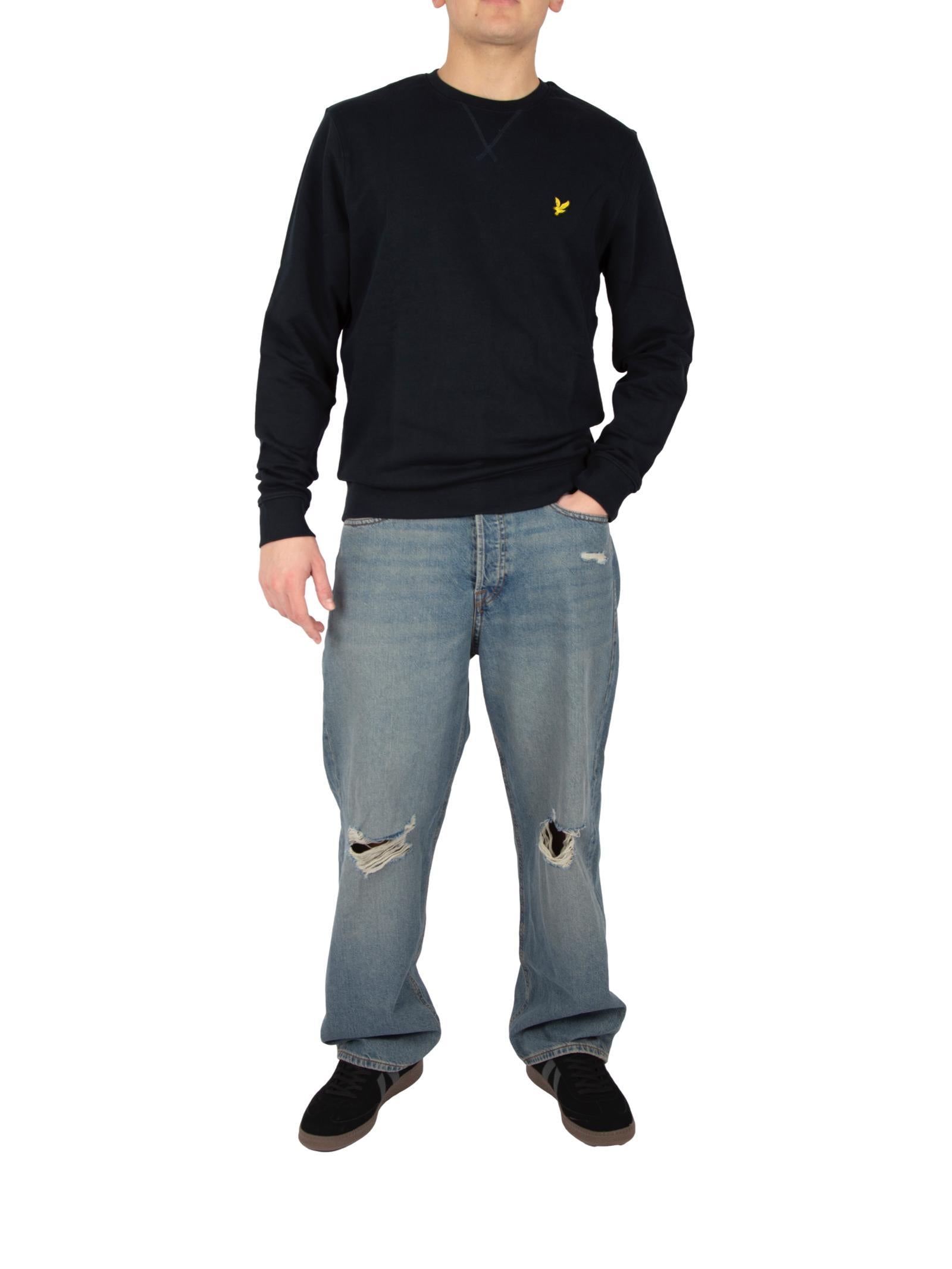 Felpa Lyle & Scott Neck Blu ML424VOG DARK NAVY LYLE & SCOTT 
