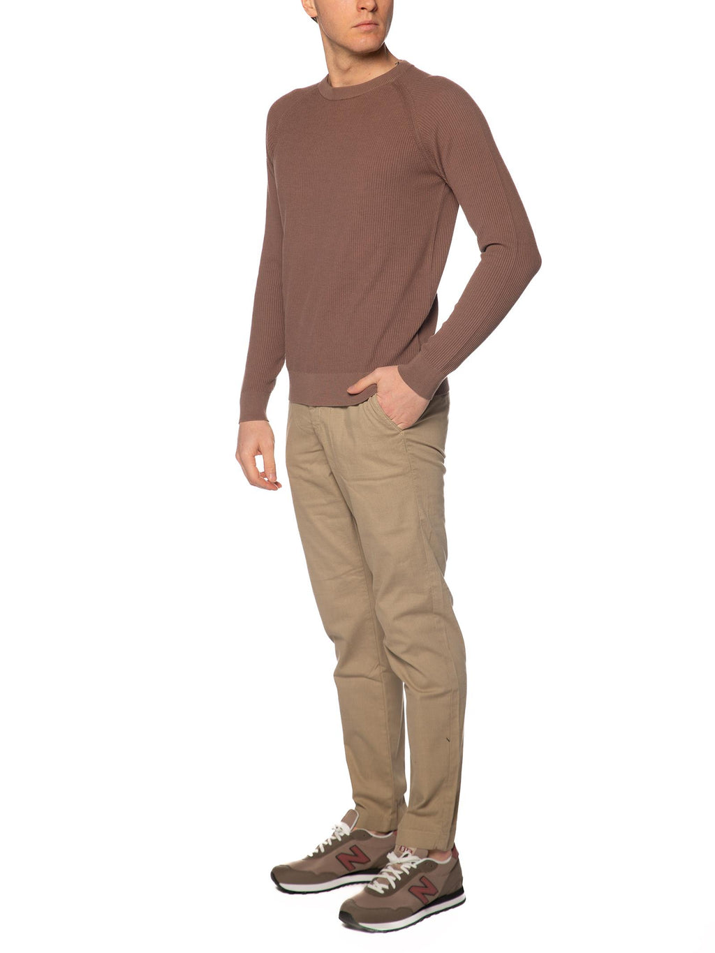 Maglia Seinse Fango a costine ME3196 FANGO SEINSE 