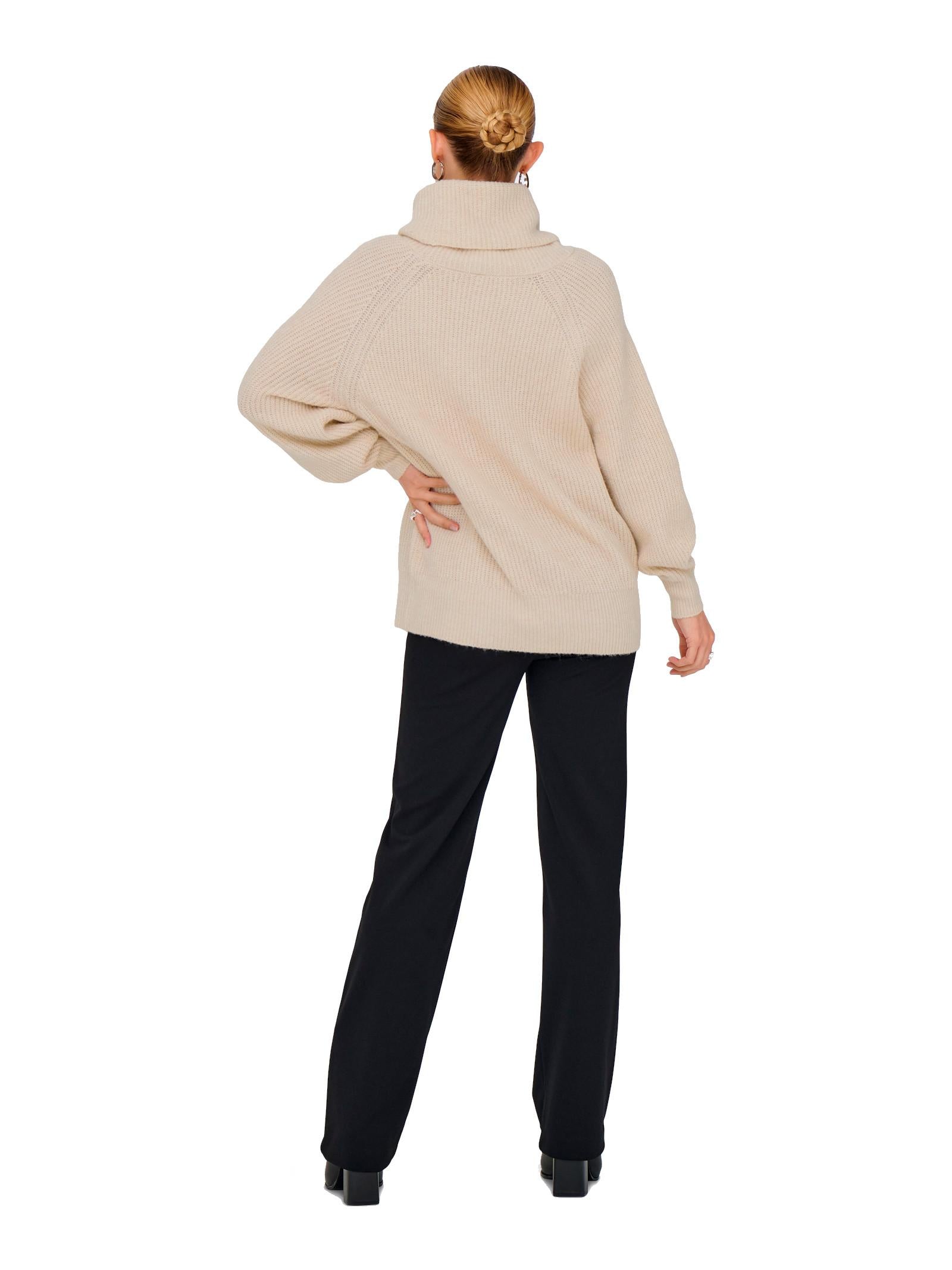 Maglia Only Whitney Panna collo alto 15353187 /Pumice Stone ONLY 