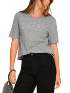 T-shirt Only Alice Grigio Loose 15368936 /Light Grey Melange ONLY 