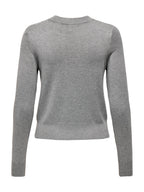 Maglia Only Venice Grigio con strass 15364656 /Light Grey Melange ONLY 