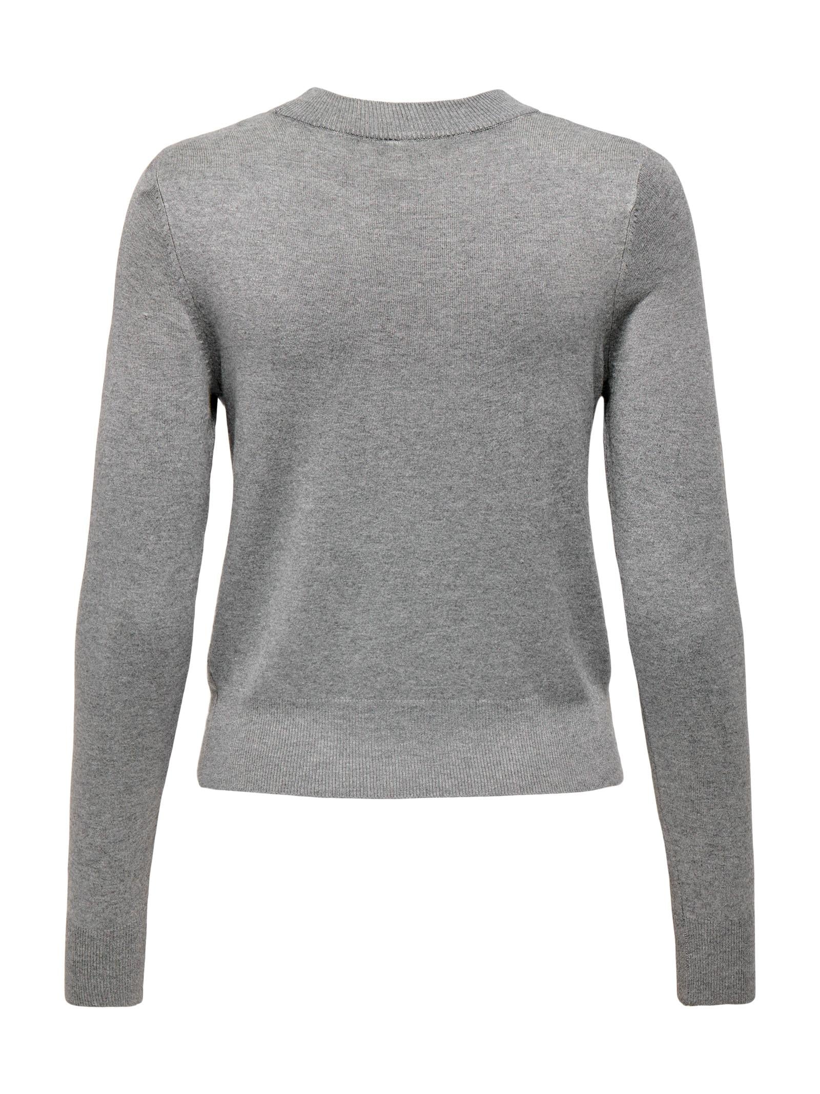 Maglia Only Venice Grigio con strass 15364656 /Light Grey Melange ONLY 