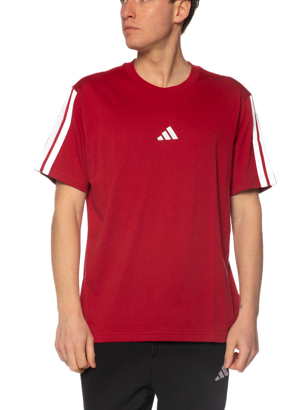 T-shirt Adidas Bordeaux logo piccolo banda KR2699 BORDEAUX ADIDAS 