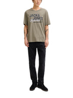 T-shirt Jack & Jones Verde Logo con stampa 12288016 /Vetiver JACK & JONES 