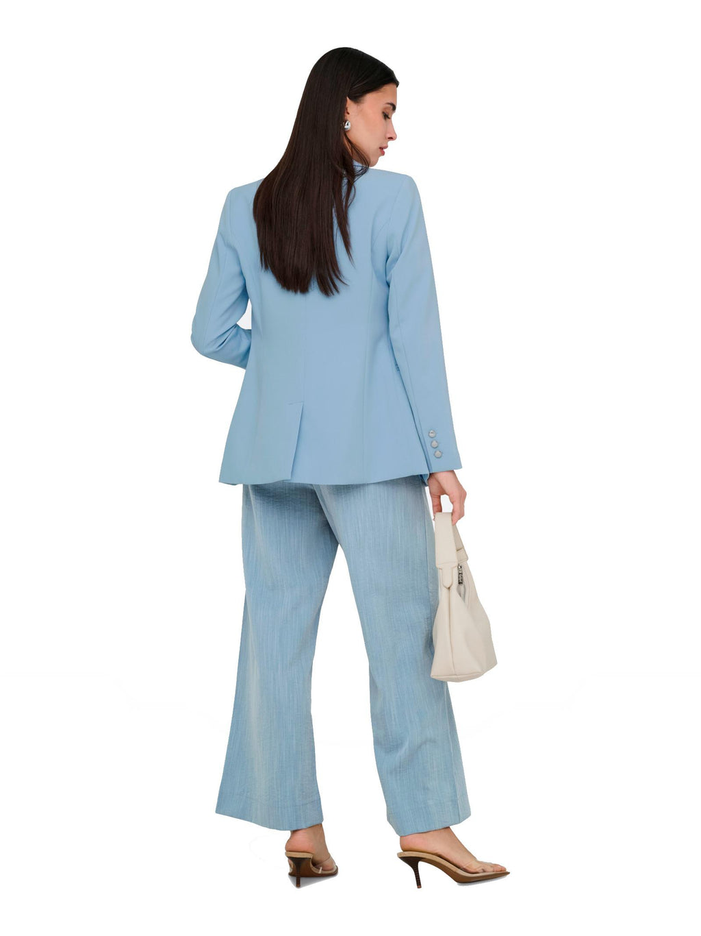 Blazer Only Azzurro Astrid doppipetto 15294709 /Soft Chambray ONLY 