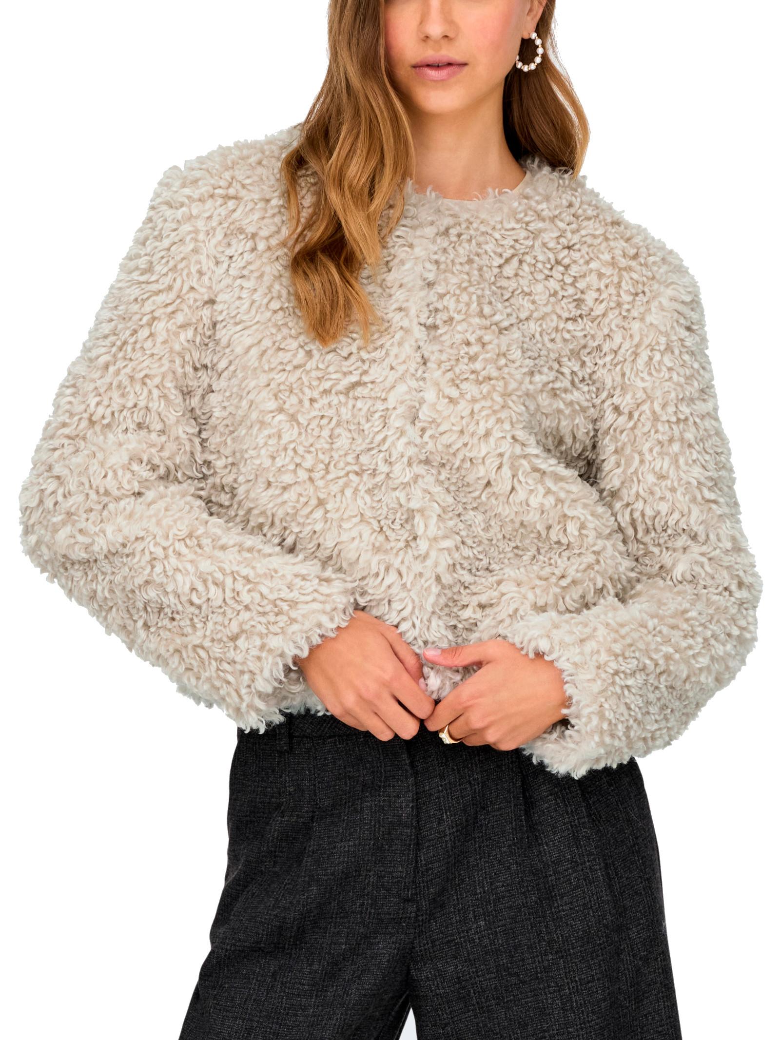 Giubbotto Jacqueline De Yong Neo Panna con finta pelliccia 15355125 /Tofu JDY 