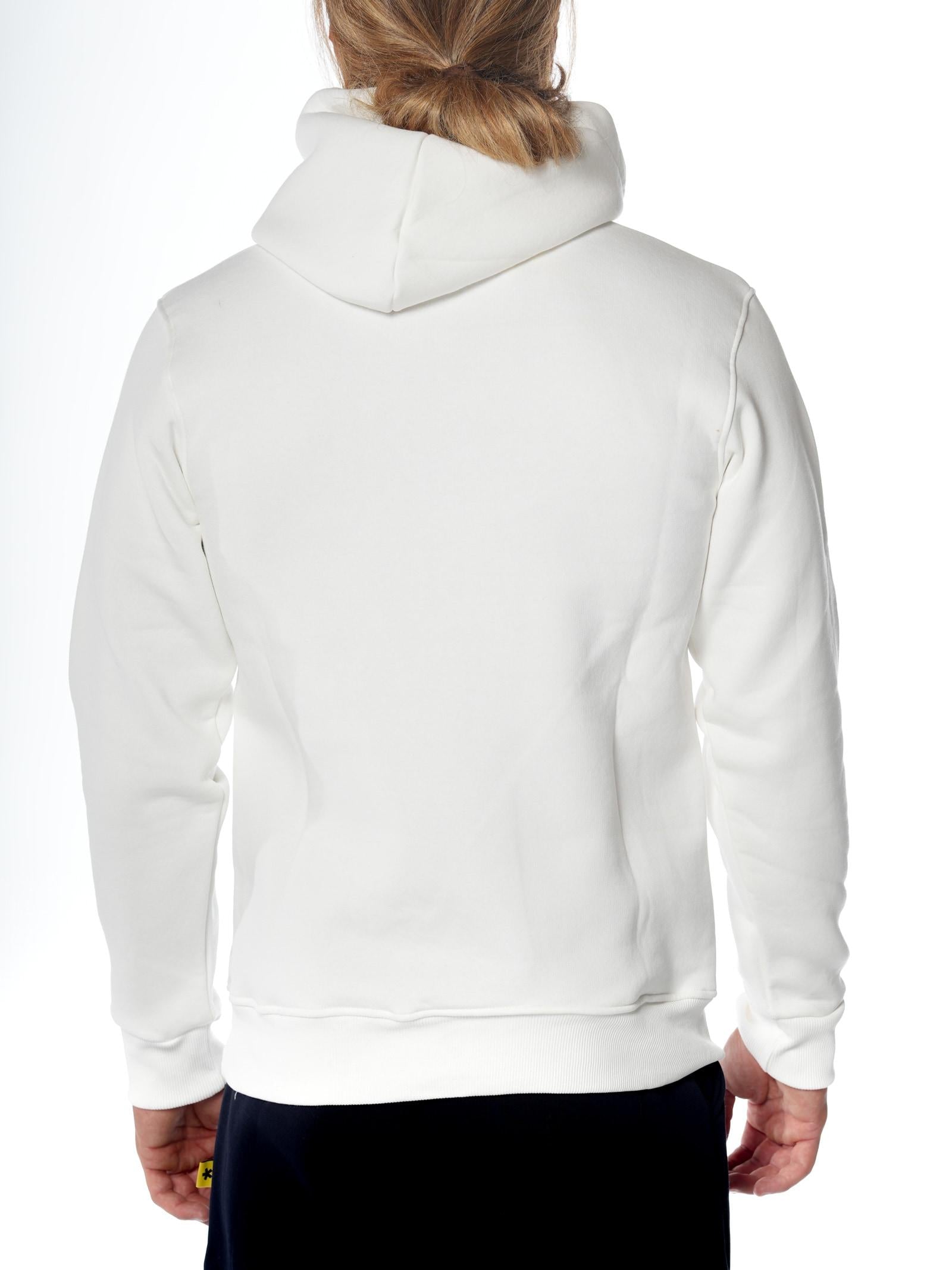 Felpa Superculture Bianco St Moritz cappuccio A1399 BIANCO SUPERCULTURE 