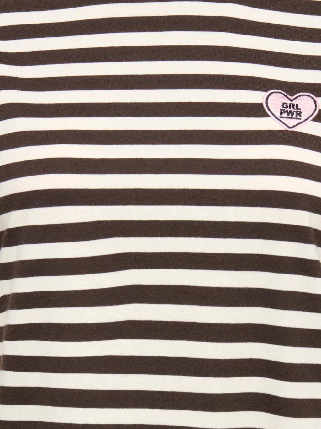 T-shirt Only Livina Bianco Marrone a maniche corte a righe 15359677 /Coffee Bean ONLY 
