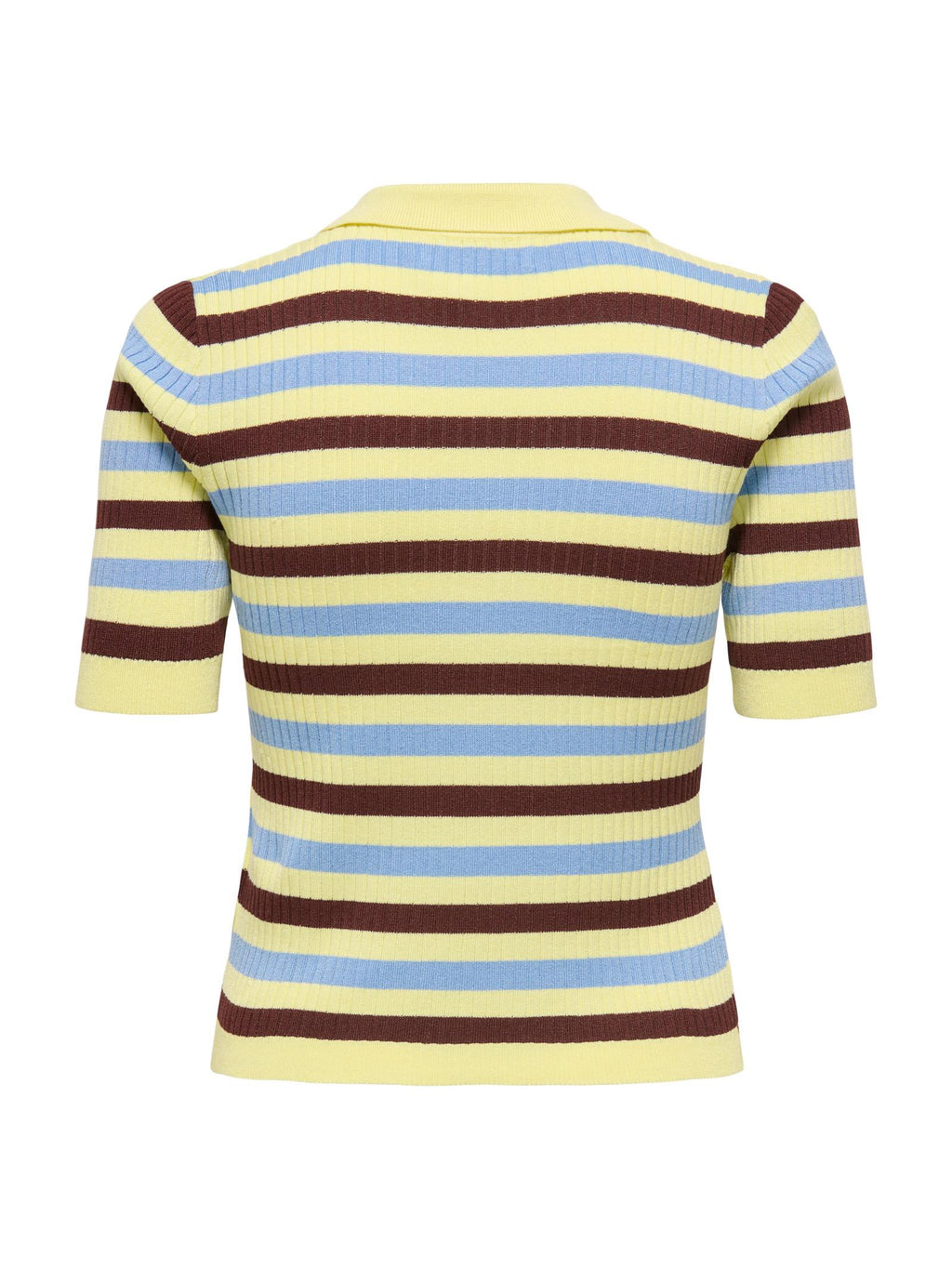 Polo Only Kaya Giallo a righe in maglia 15363776 /Yellow ONLY 