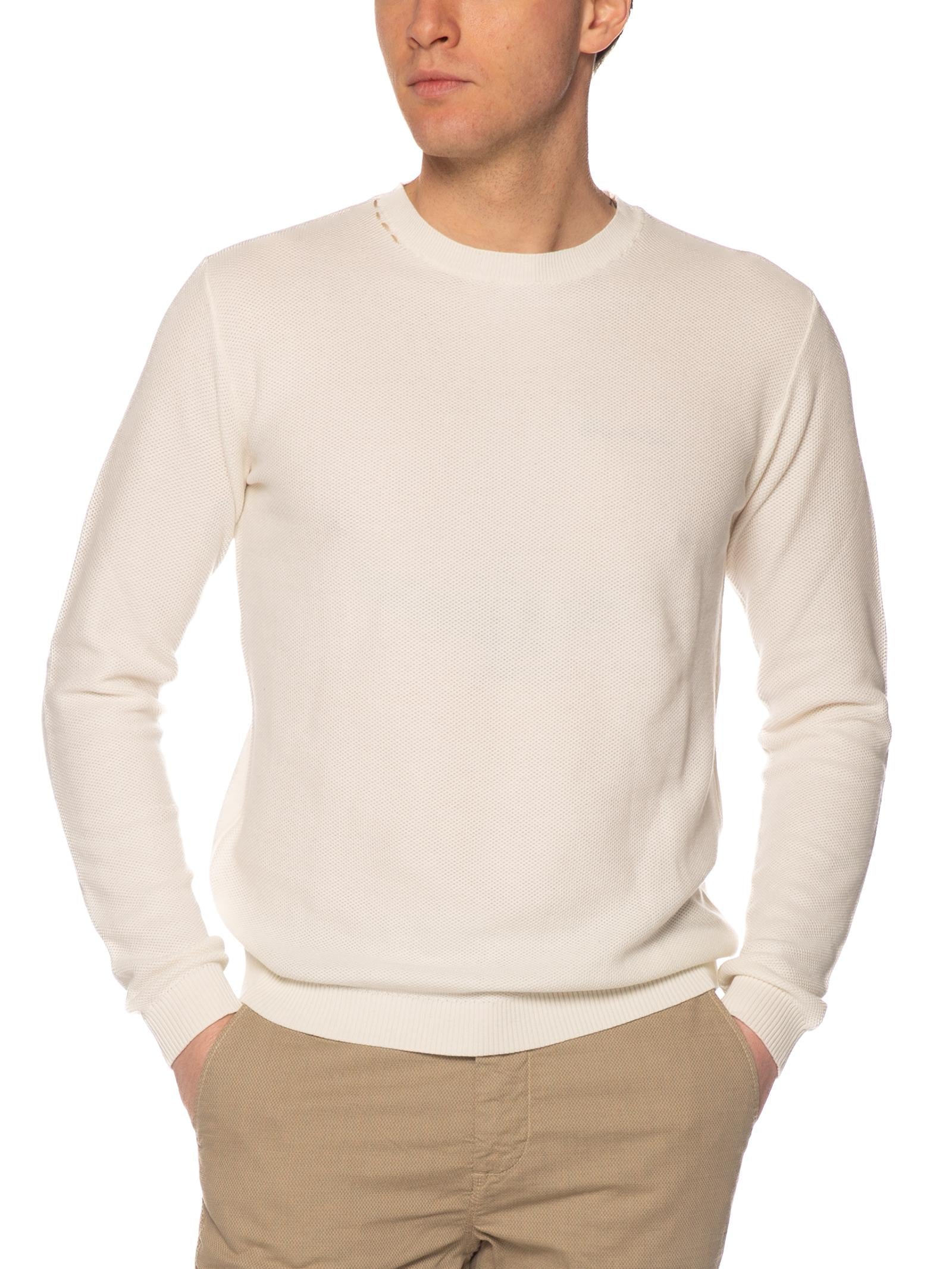 Maglia Seinse Bianco lavorata ME3225 OFFWHITE SEINSE 