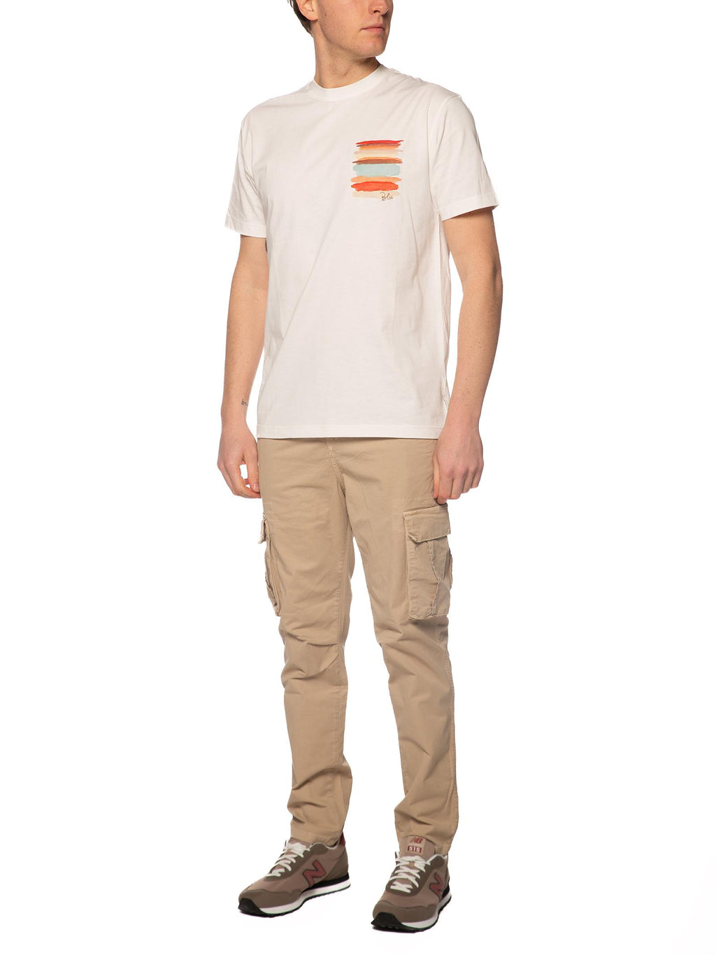 T-shirt Block Eleven Latte stampa vespa 15VESPA OFF WHITE BLOCK ELEVEN 