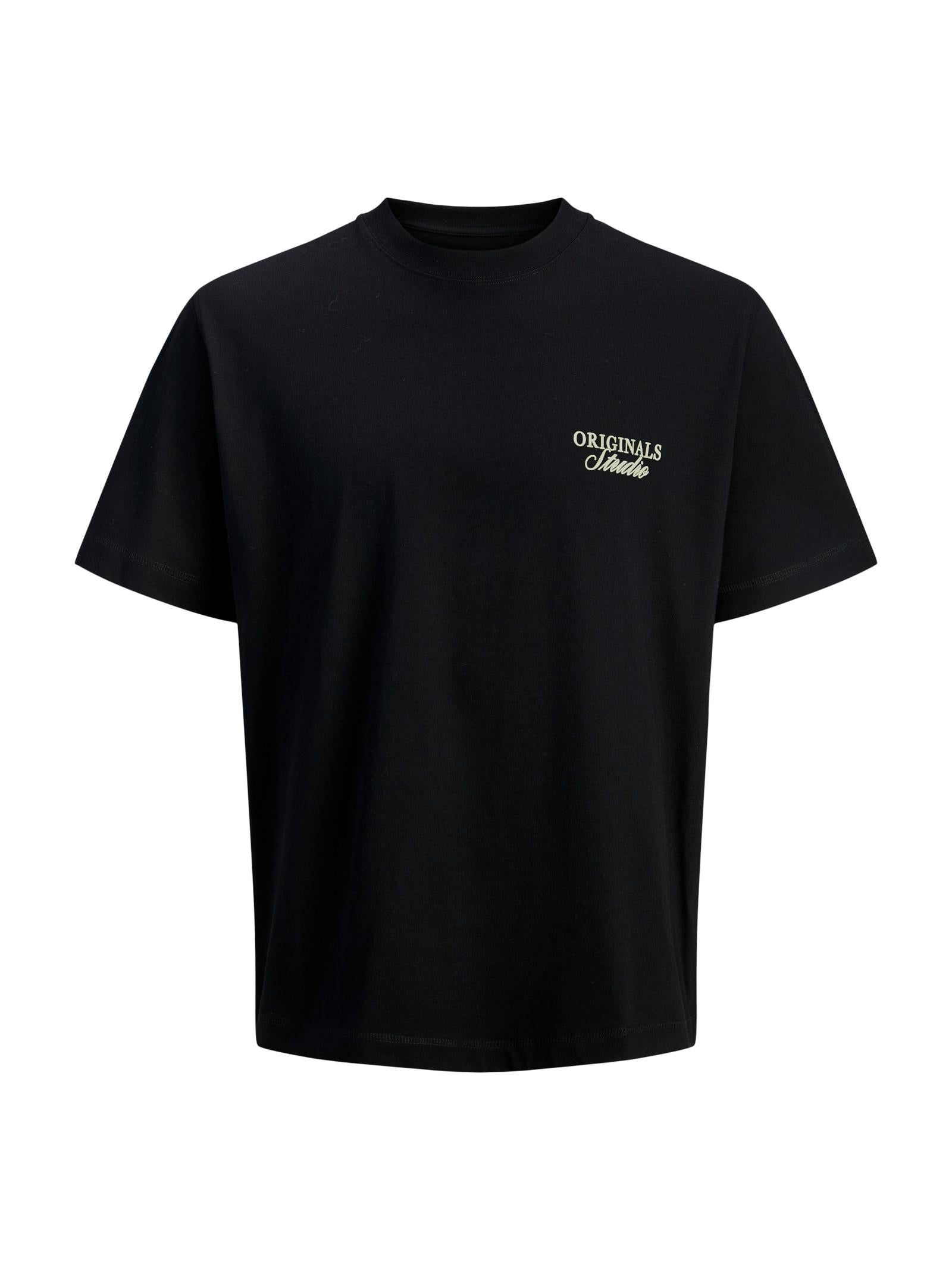 T-shirt Jack & Jones Nero Ebro relaxed 12282898 /Black JACK & JONES 