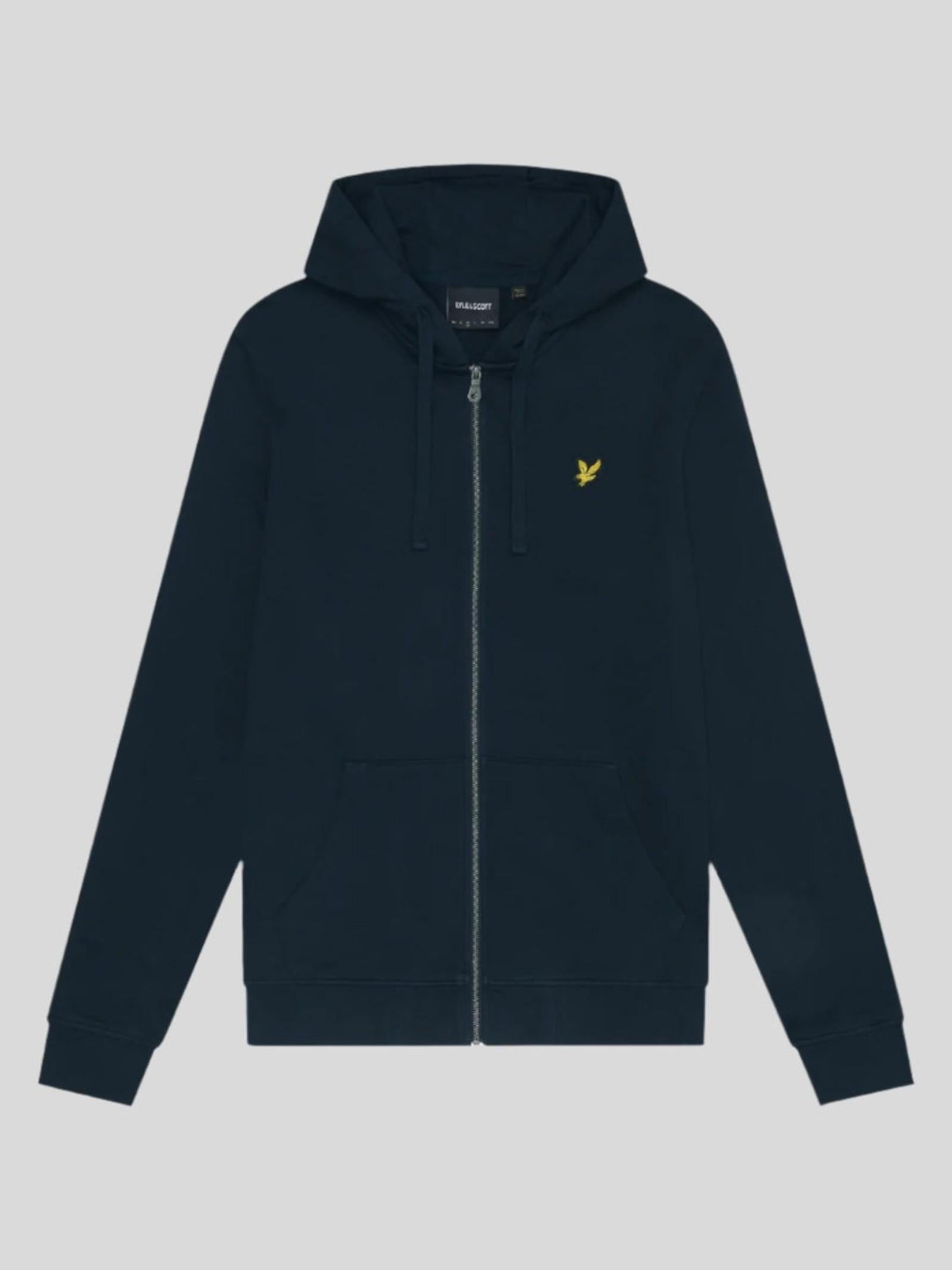 Felpa Lyle & Scott Blu cappuccio e zip ML420VOG DARK NAVY LYLE & SCOTT 