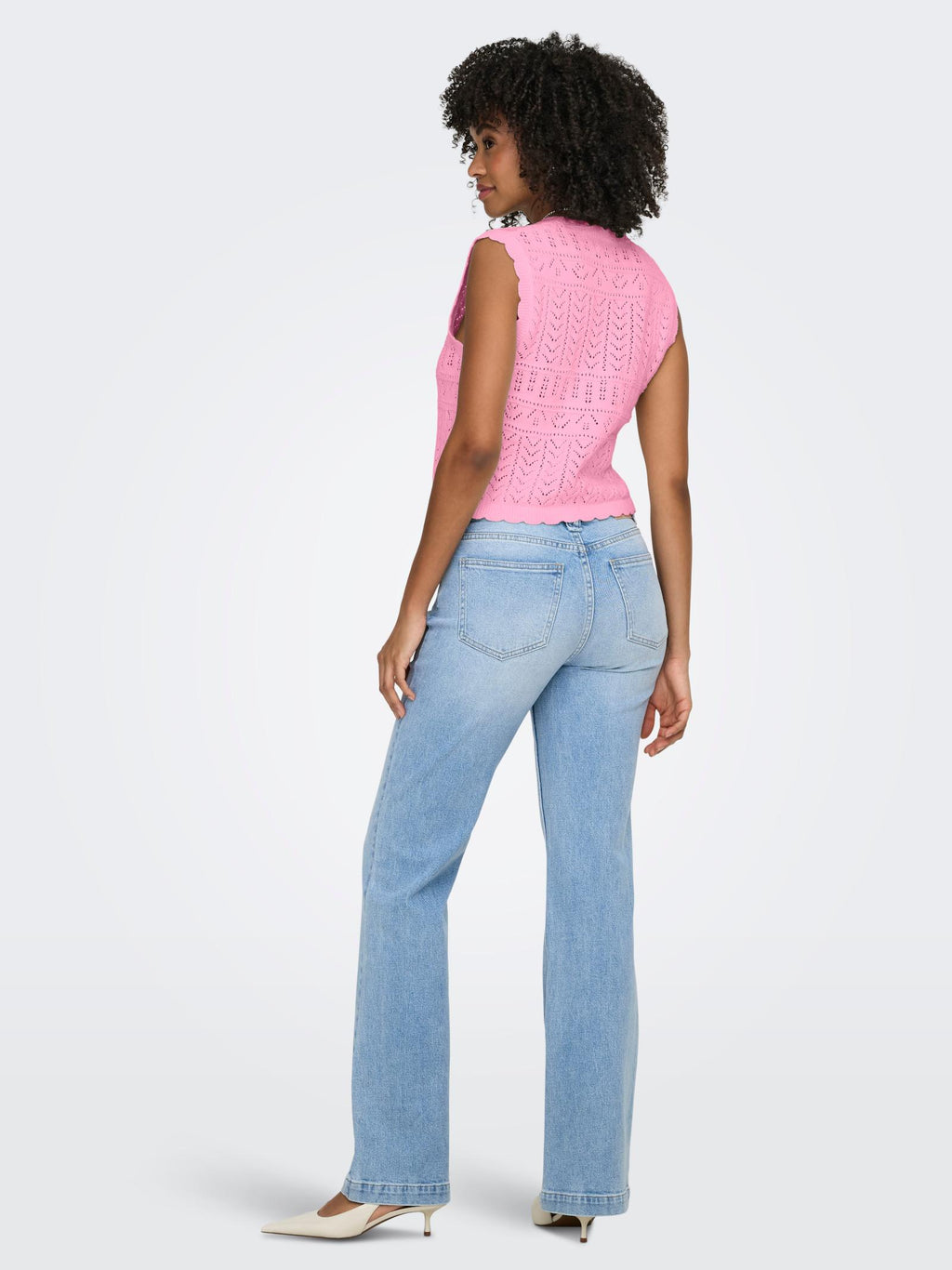 Cardigan Only Rosa Irina scollo a V 15363681 /Prism Pink ONLY 