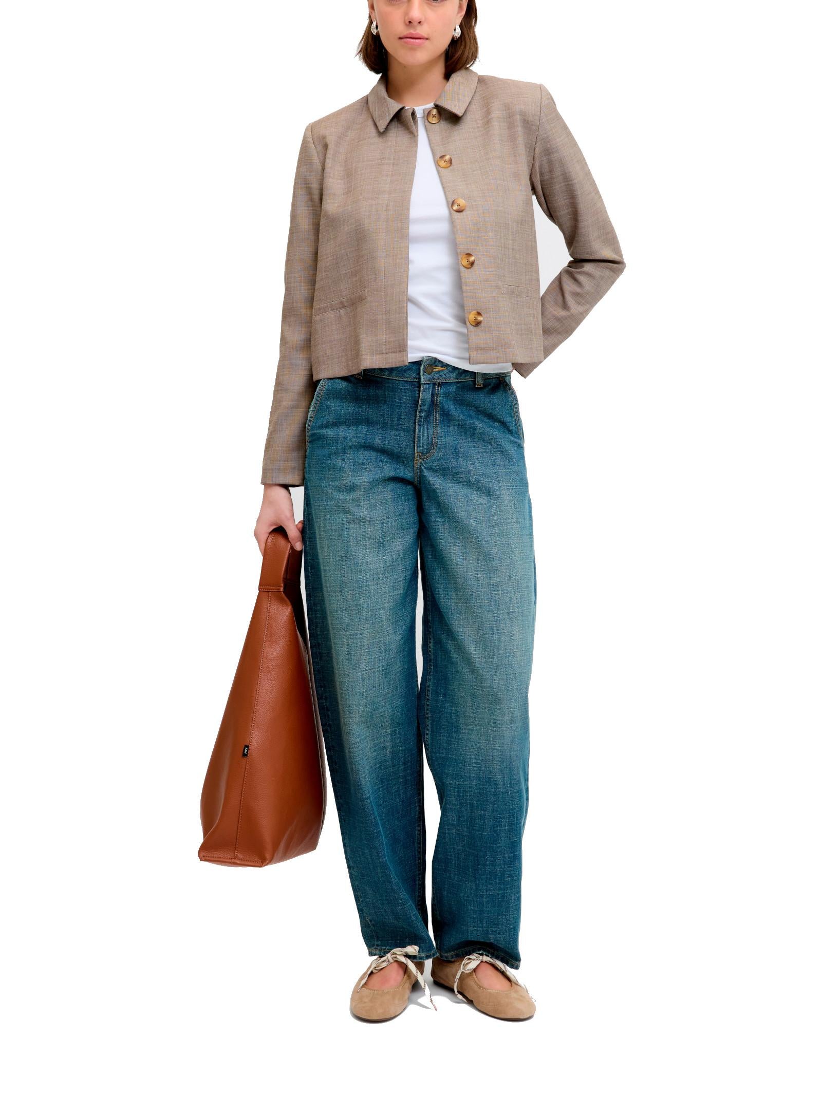 Giacca JJXX Cooper Fango con colletto 12287944 /Coriander JJXX 