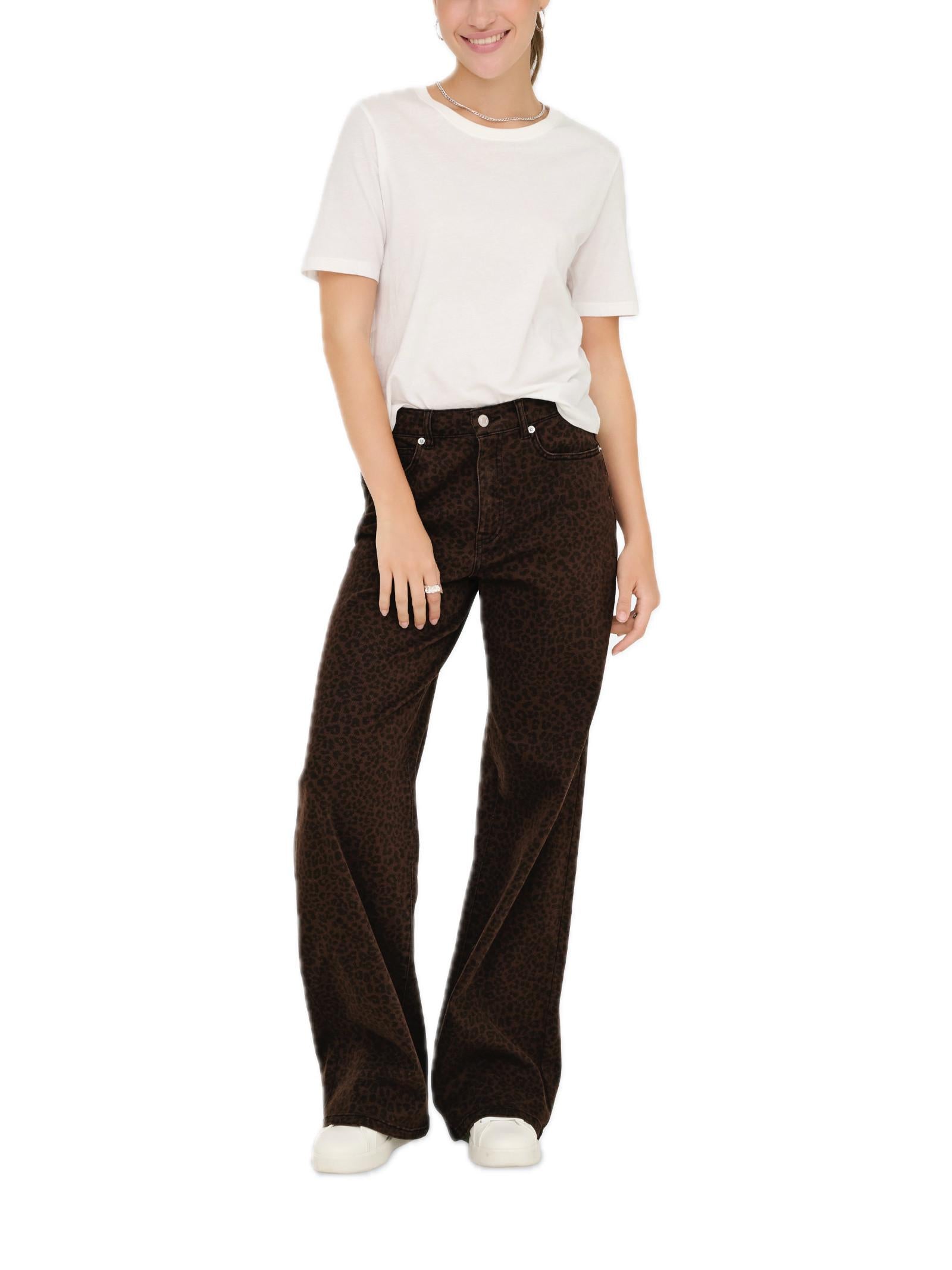 Jeans Only Madison Marrone fantasia animalier 15355777 /Chicory Coffee ONLY 