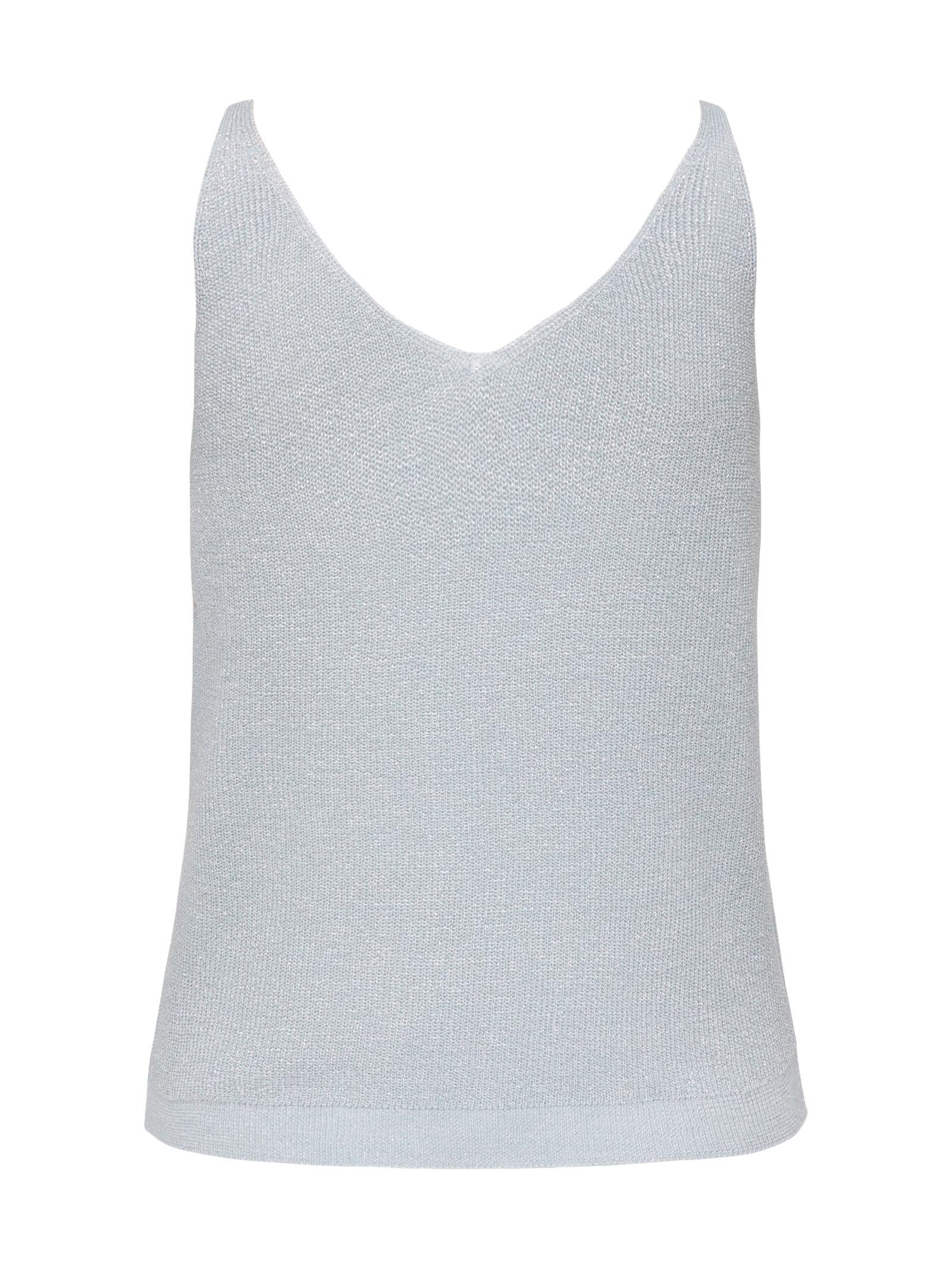 Top Only Shina Celeste scollo a V 15322379 /Ballad Blue ONLY 
