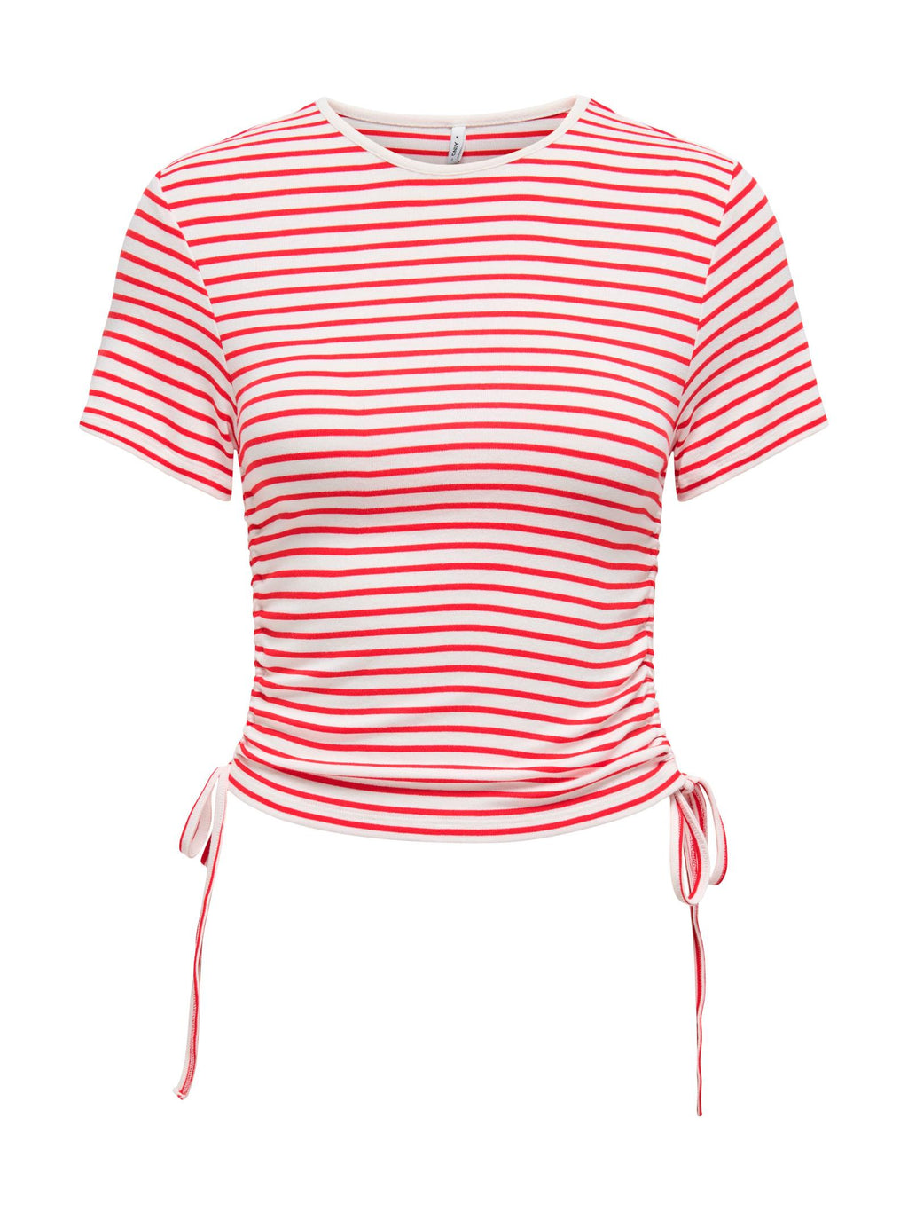 T-shirt Only Devin a righe bianco rosso 15346302 /Red Cloud Dancer ONLY 