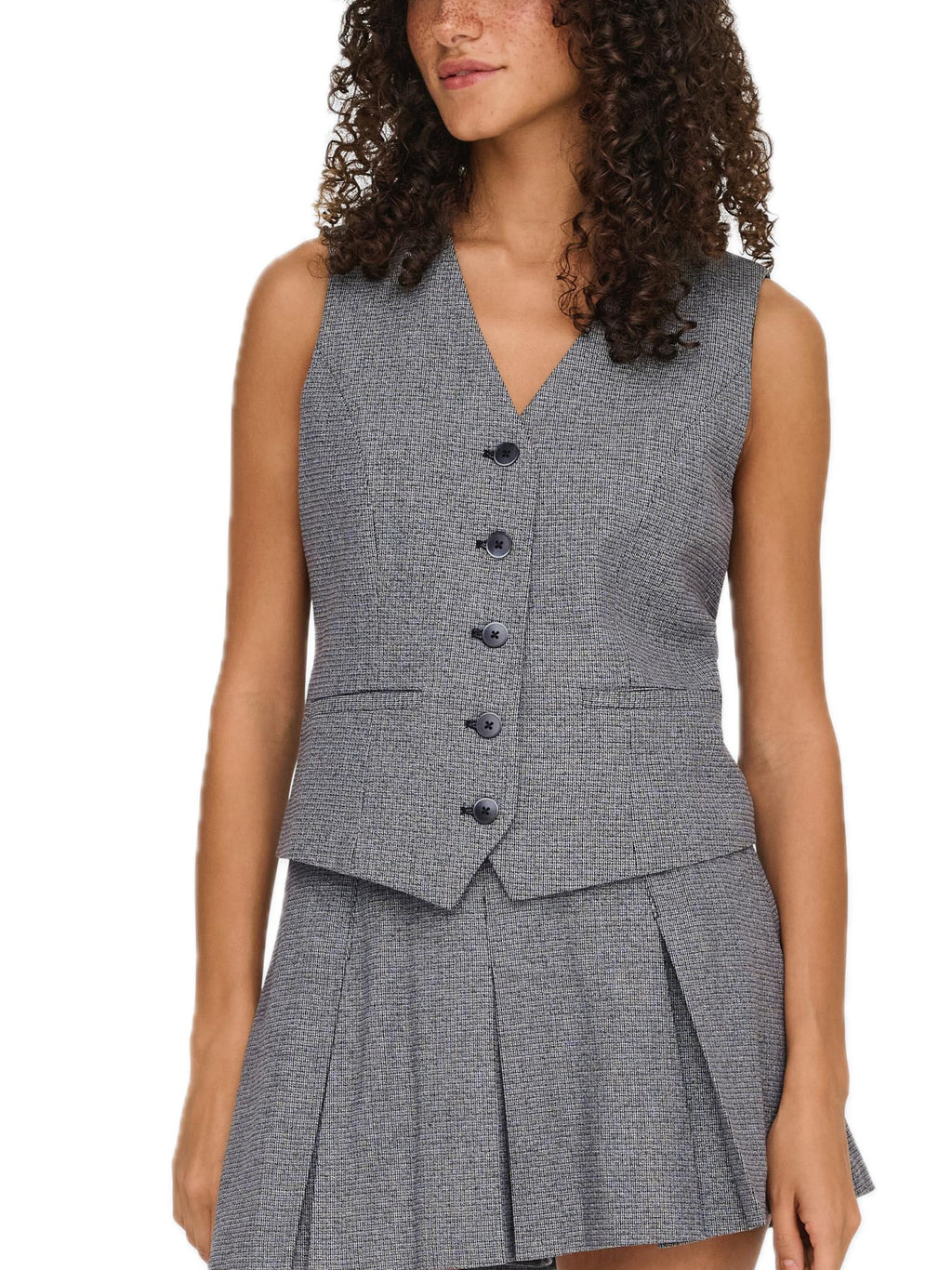Gilet formale Only Iris Nero con bottoni 15352607 /Black ONLY 