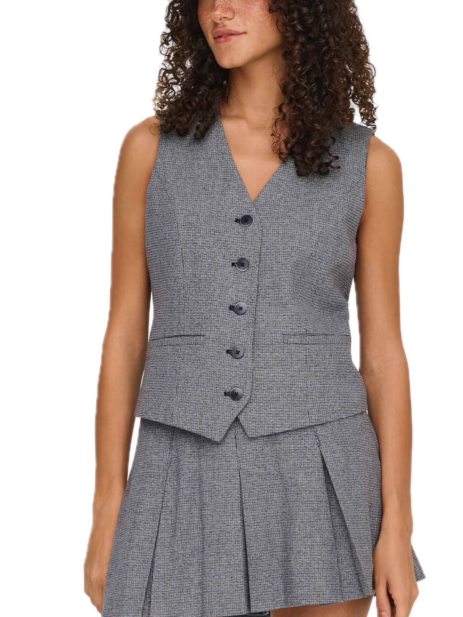 Gilet formale Only Iris Nero con bottoni 15352607 /Black ONLY 