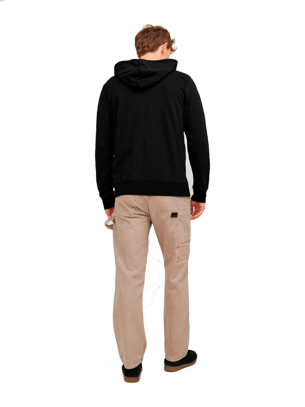 Felpa Jack & Jones Basic Nero con zip e cappuccio 12181901 /Black JACK & JONES 