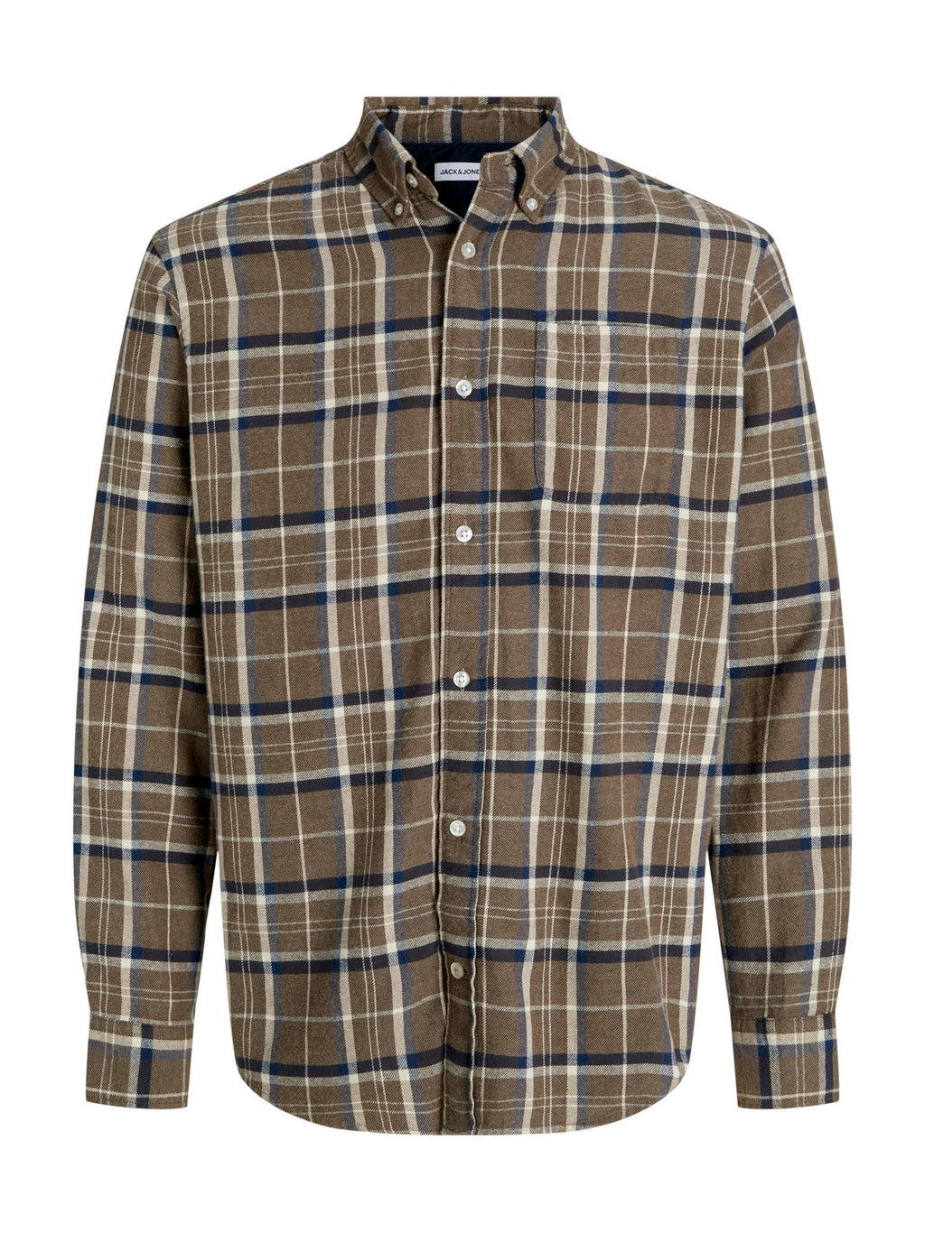 Camicia Jack & Jones Classic Marrone in flenella 12278406 /Otter JACK & JONES 