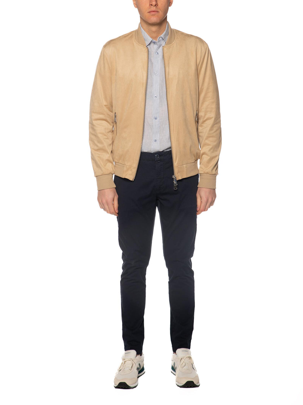 Bomber Gianni Lupo Beige scamosciato GL9730 BEIGE GIANNI LUPO 