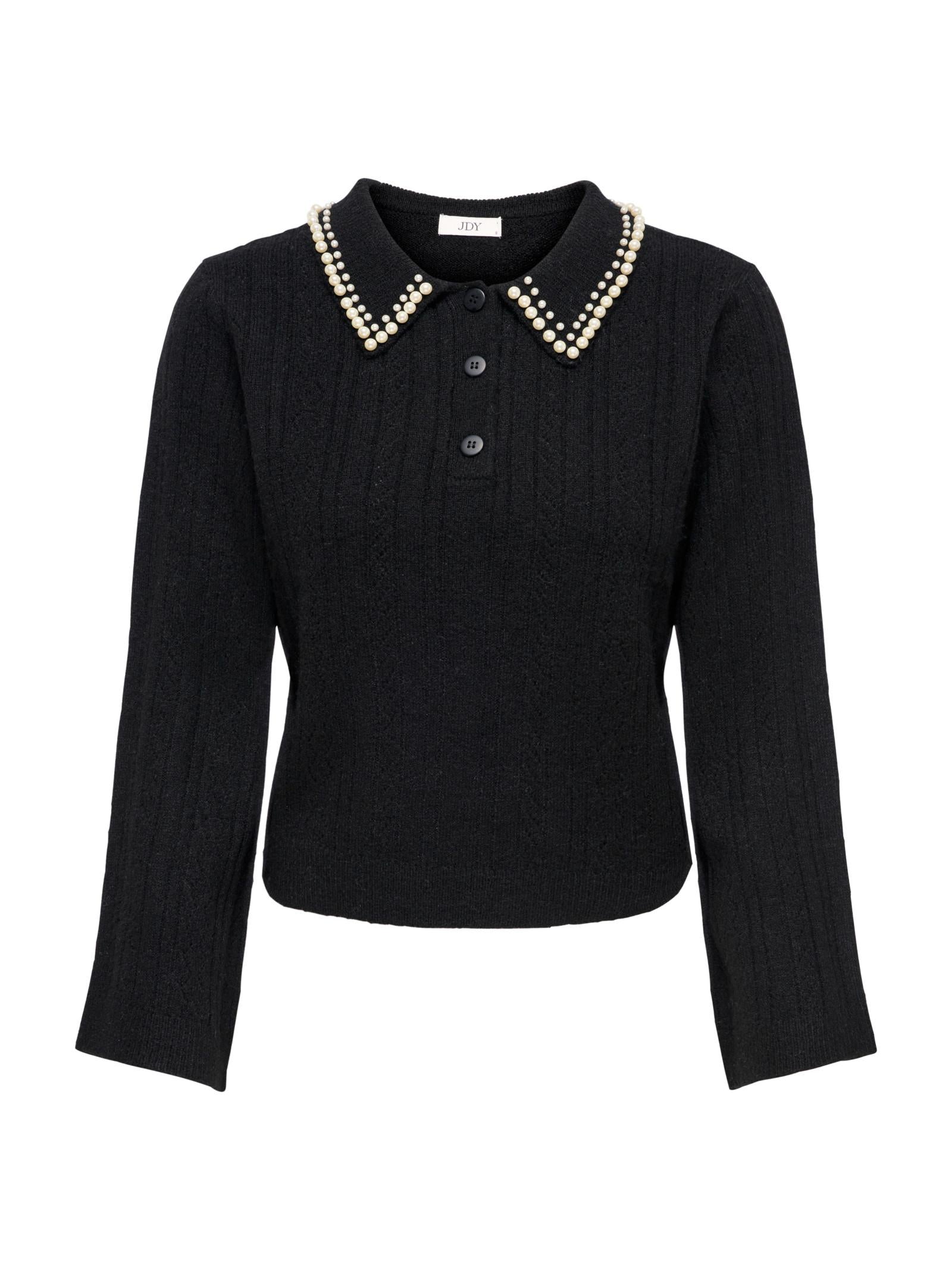 Maglia Jacqueline De Yong April Nero con colletto 15351838 /Black JDY 