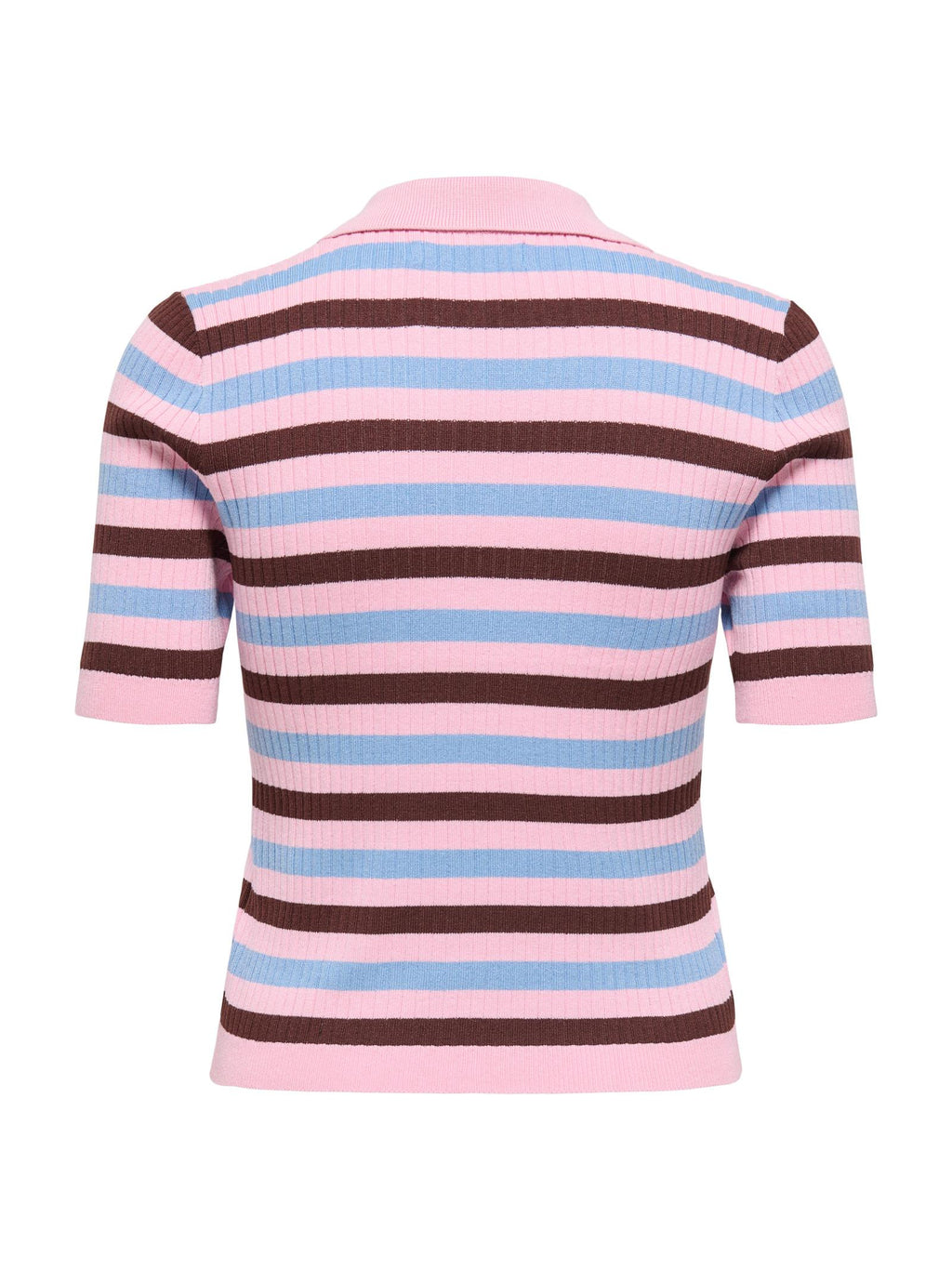 Polo Only Kaya Rosa a righe in maglia 15363776 /Purple ONLY 